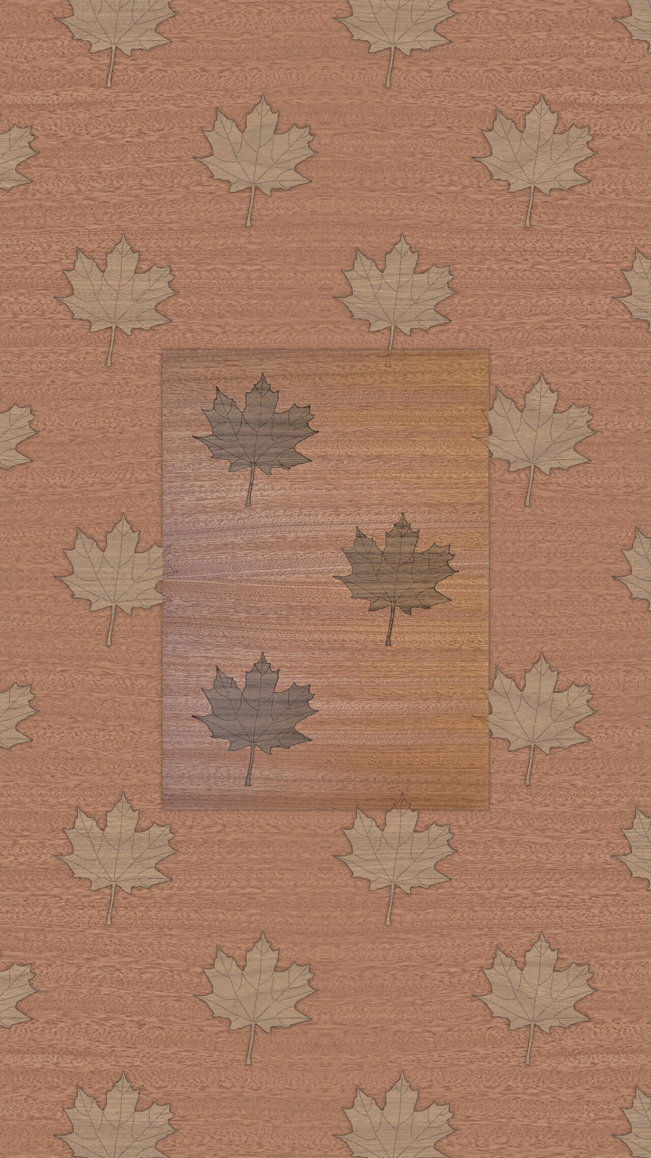 Maple-leaf-marquetry-wood-mahogny-walnut